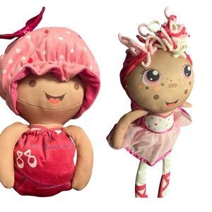 FLIP ZEE GIRLS Plush Doll Zabrina Ballerina 2 in 1 Doll Flips to Baby in Swaddle